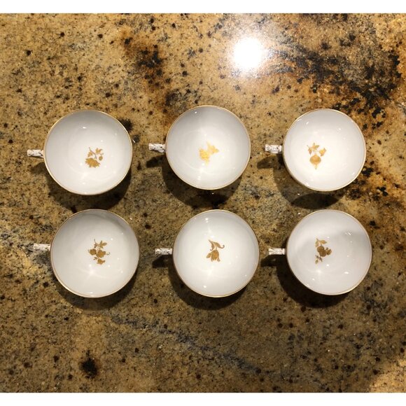 Set Of 6 Meissen Porcelain Hand Painted Cups - Picture 2 of 7